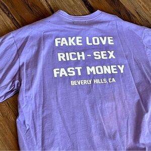 Homme femme Purple Graphic Tee shirt sz 3XL